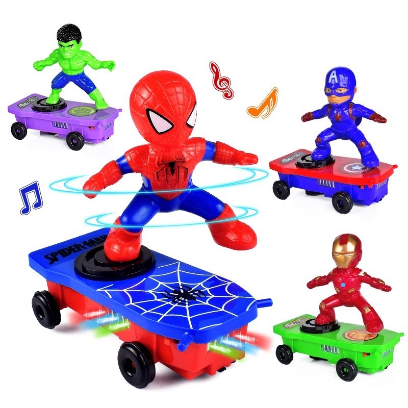 Skuter Skateboard Avengers Elektrik musik led toys