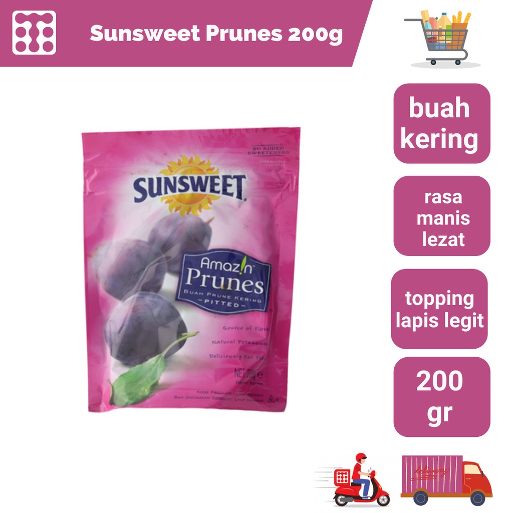 

Sunsweet Prunes 200 Gram / Buah Prune Kering