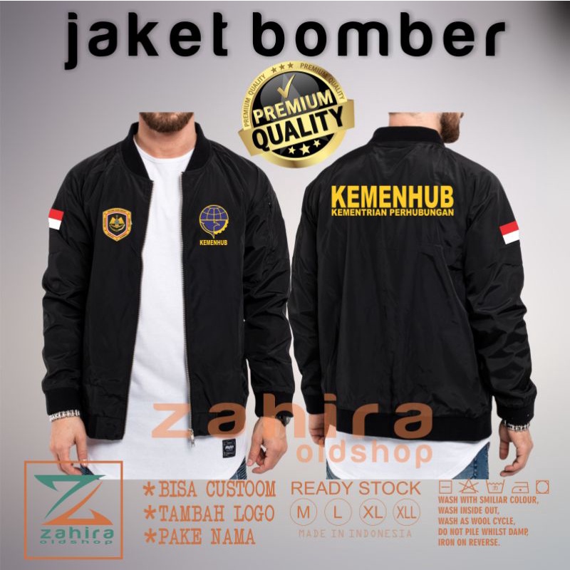 Jaket bomber kemenhub bomber kemenhub