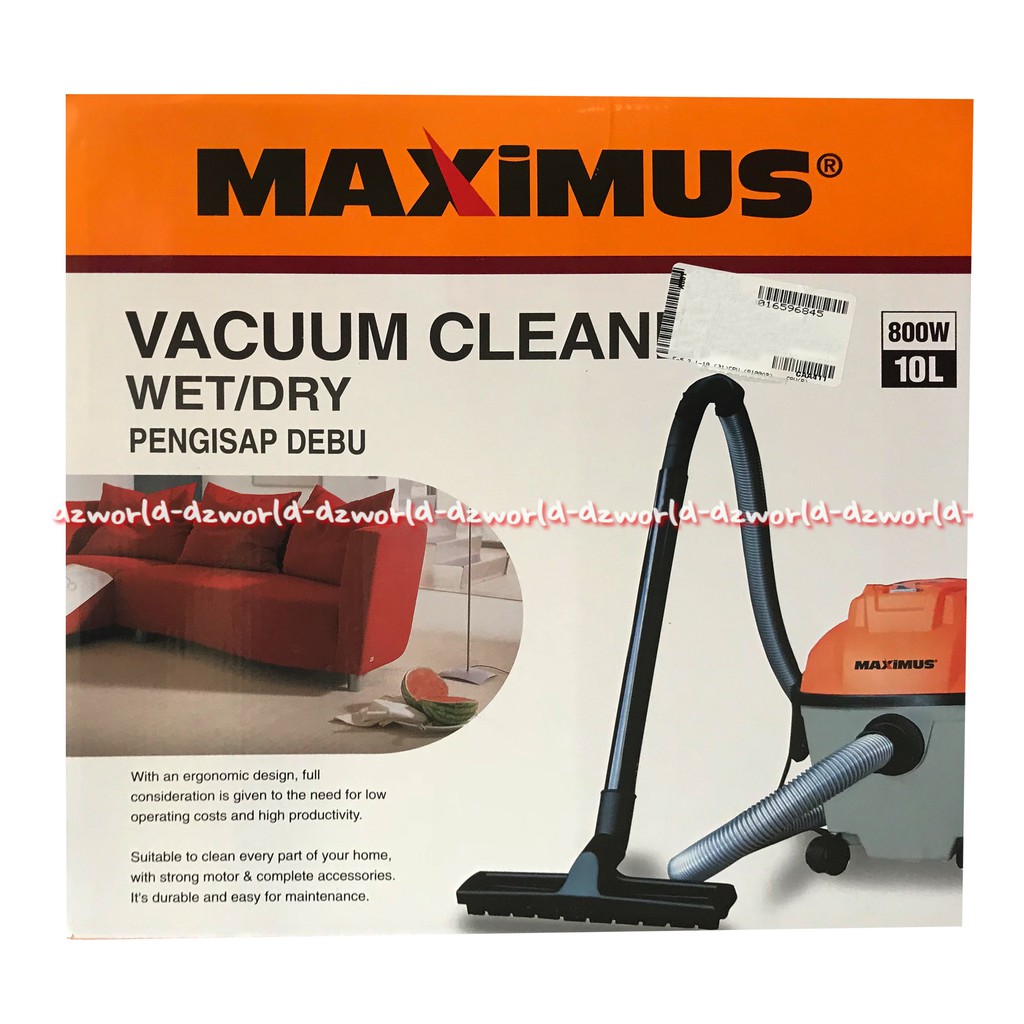 Maximus Vacuum Cleaner 10 L penghisap debu basah dan kering dengan fungsi blower