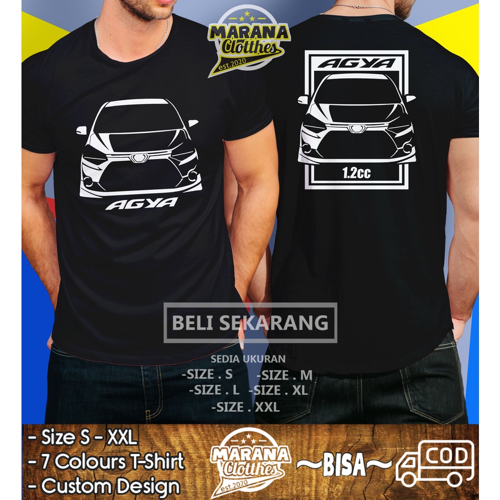 Kaos Mobil Honda Agya Racing Baju Otomotif