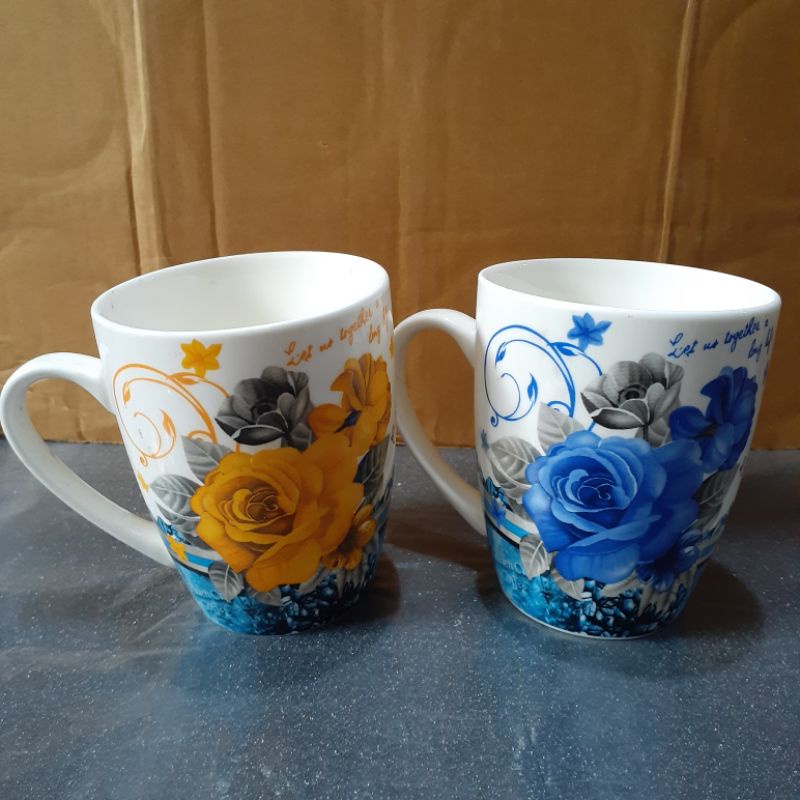MUG KERAMIK MOTIF BUNGA