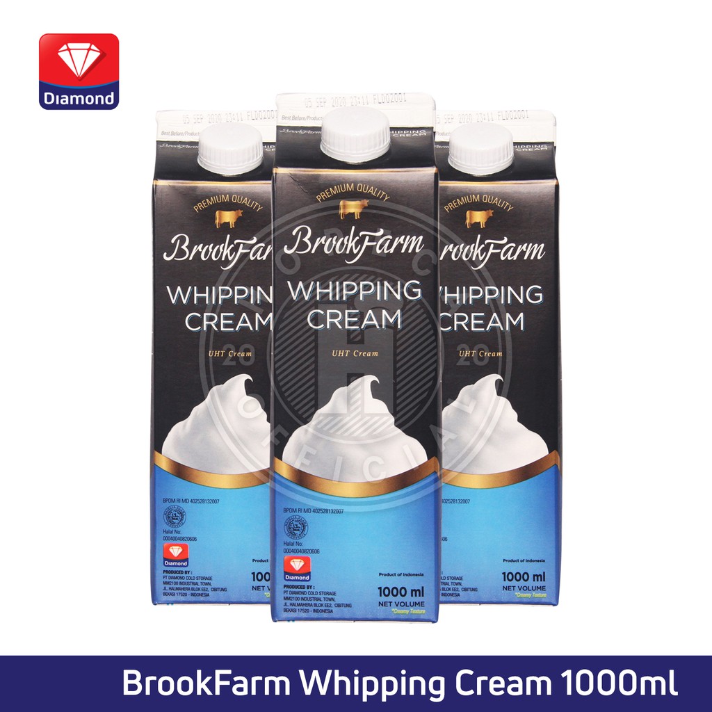 

Diamond Brookfarm Whipping Cream 1000ml | Brookfarm Whipping Cream 1L