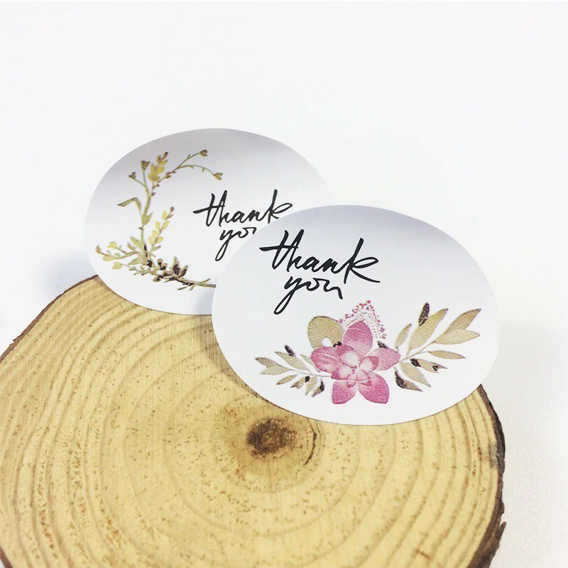 

MAOSTORE STIKER PAPER ART WEDDING STIKER THANK YOU STICKER CRAFT DIY