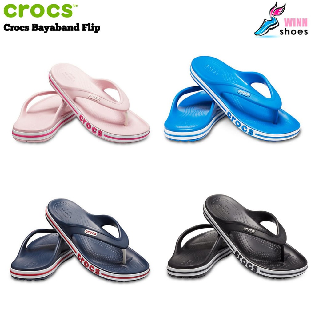 Sandal Crocs Bayaband Flip Sandal Unisex | Crocs Baya Flip | Baya Jepit | Sandal Jepit Crocs | Sandal Crocs |Sendal  Crocs Pria Wanita