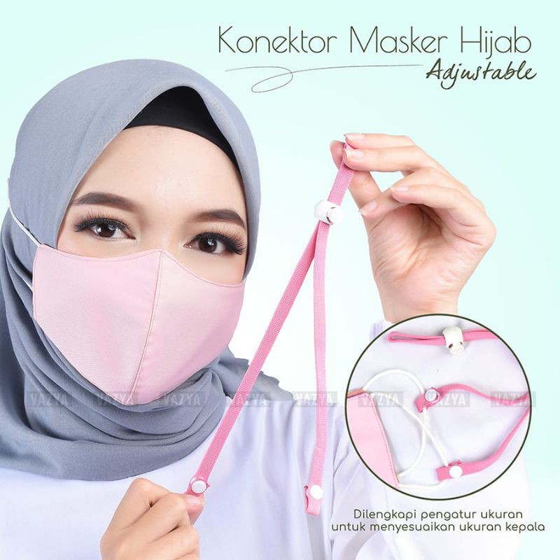 Konektor Masker Hijab Adjustable