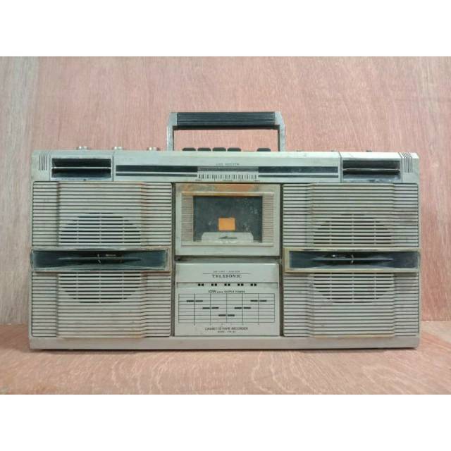 Jual Radio telesonic Cassette tape recorder Model no CTA 82 jadul