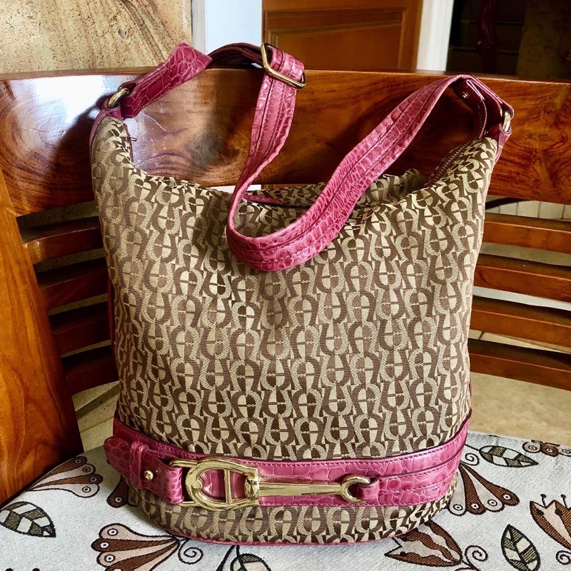 tas slempang aigner original second preloved branded bekas mulus