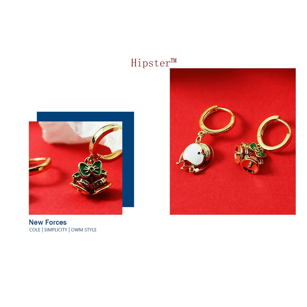 Anting Tusuk Asimetris Bahan Sterling Silver 925 Untuk Wanita