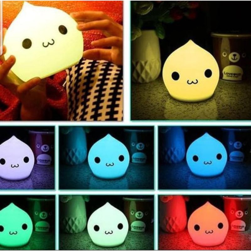 Lampu Hias Kamar/Lampu Tidur Bentuk WATERDROP Lucu Lampu Tidur LED