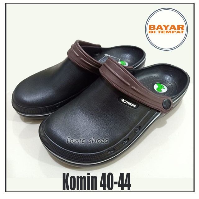 Komin Sandal Selop Bakpao Putih 40-44 Laki / Sandal Selop Karet Waterproof Murah / Sandal Ringan