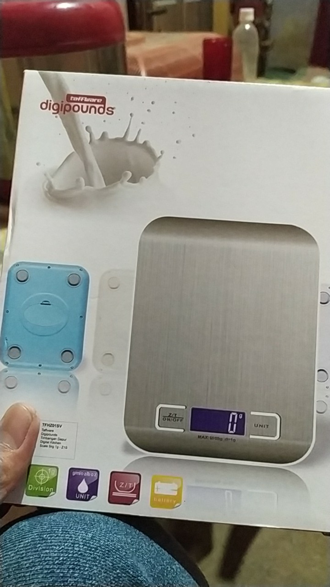 Taffware Timbangan Dapur 5kg 1g