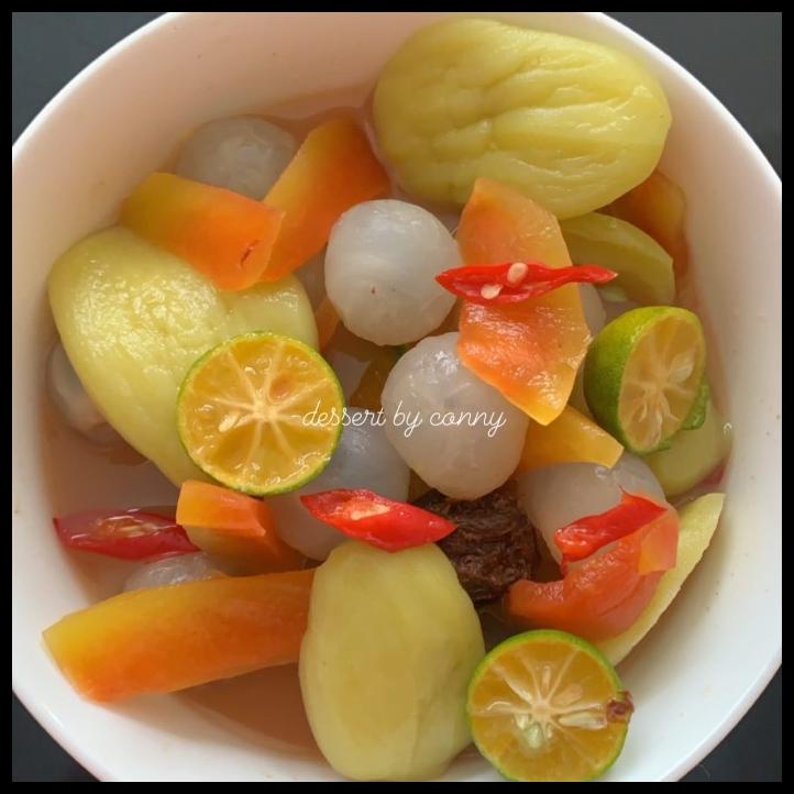 Asinan Buah Kekinian Lengkeng Pepaya