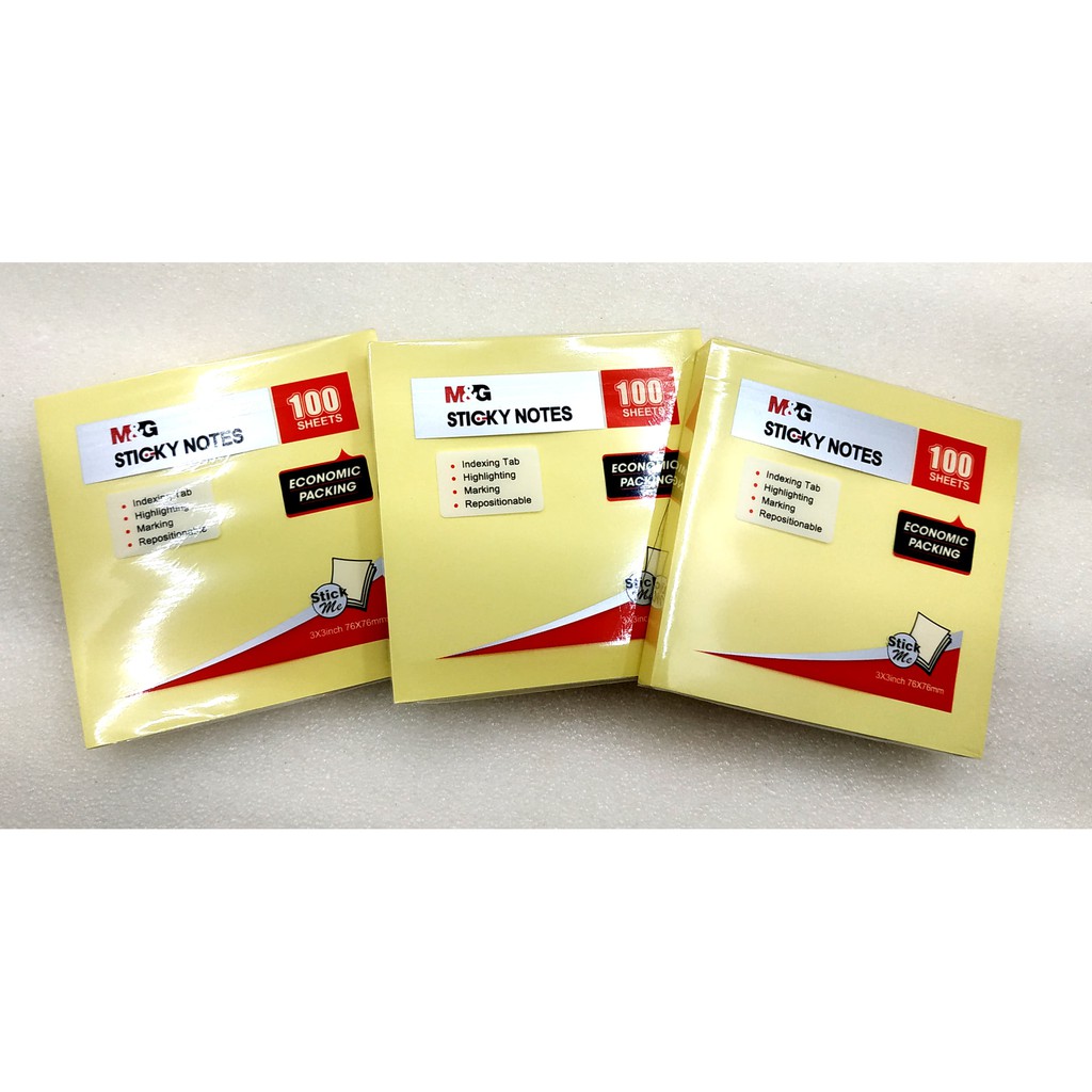 

STICKY NOTES MG CLASSIC YELLOW