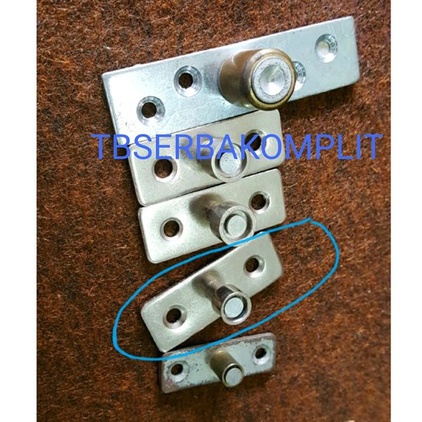 Engsel Roda 10mm Penahan Pintu Geser Sliding Door Bagian Bawah Bahan Besi Solid Kuat Ada Bearing