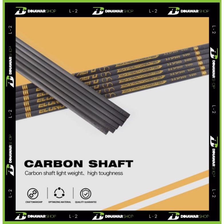 Arrow Full Carbon IAN AERO 3.2mm Spine 1000 Elong