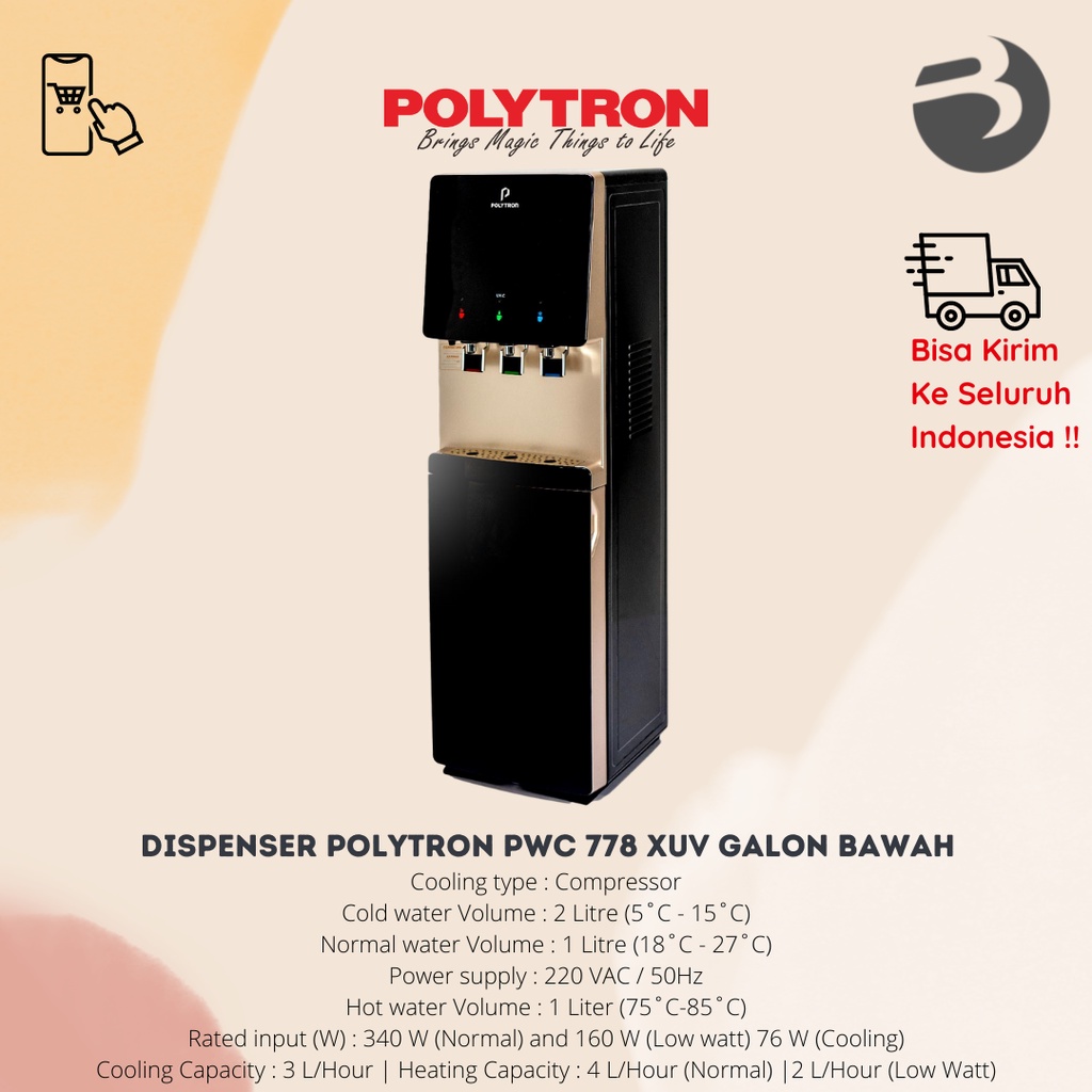 DISPENSER POLYTRON PWC 778 XUV GALON BAWAH