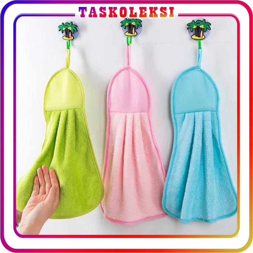 ☛TK☚ R048 Lap Tangan Microfiber Polos Hand Towel Gantung Dapur Handuk Kitchen Kualitas Kain Murah