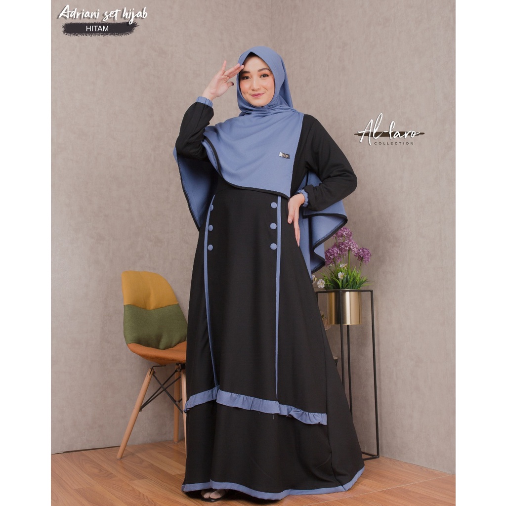 adriani gamis set hijab ori alfaro collection