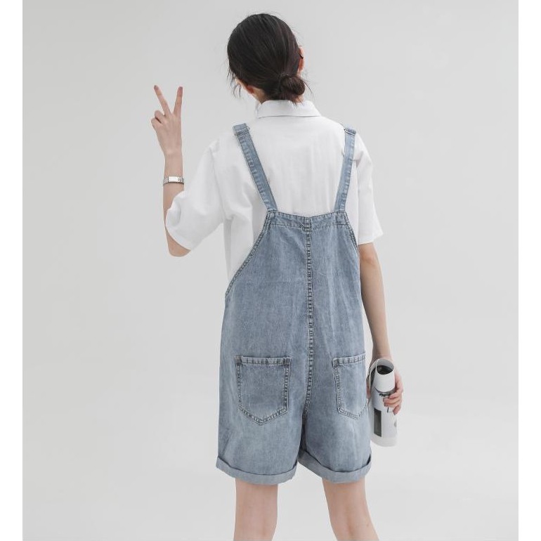 Jeans Overall Pendek Jumsuit Fashion Wanita Jeans cewek Koboi Korean Style Denim