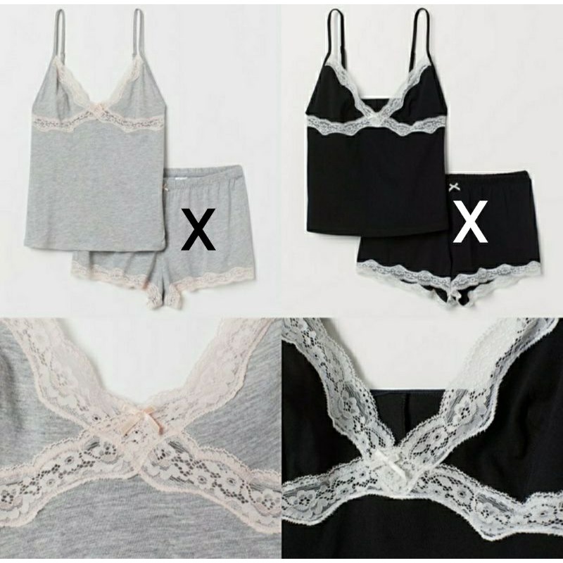 TANKTOP KATUN H*M//TANKTOP RENDA H*M