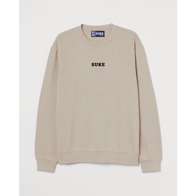 Suke Sweater Crewneck Sig Mini Teks Full Label Size M L Xl XXL