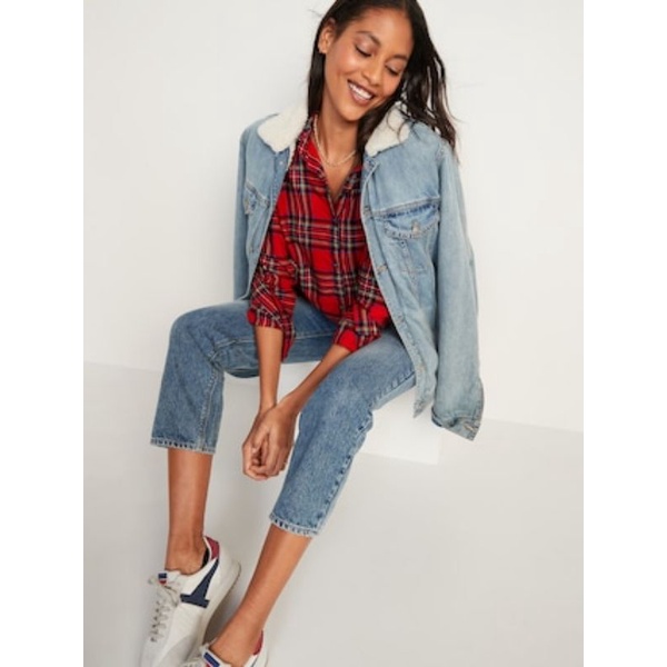 OLDN*VY CLASSIC FLANEL PLAID SHIRT