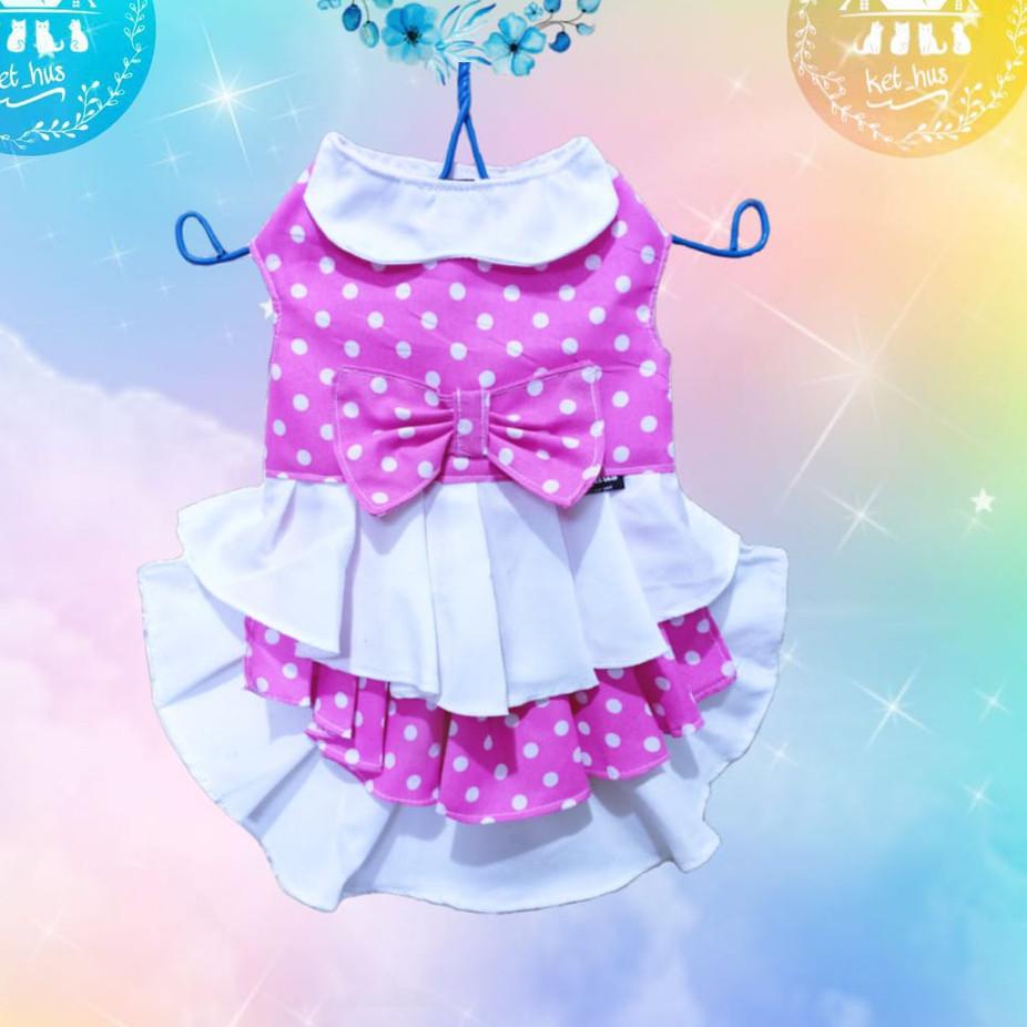 No Lirik✨ Baju Kucing Dan Anjing Betina Model Dress Gaun Aksesoris Hewan Unik Mini Pom Poodle Anggor