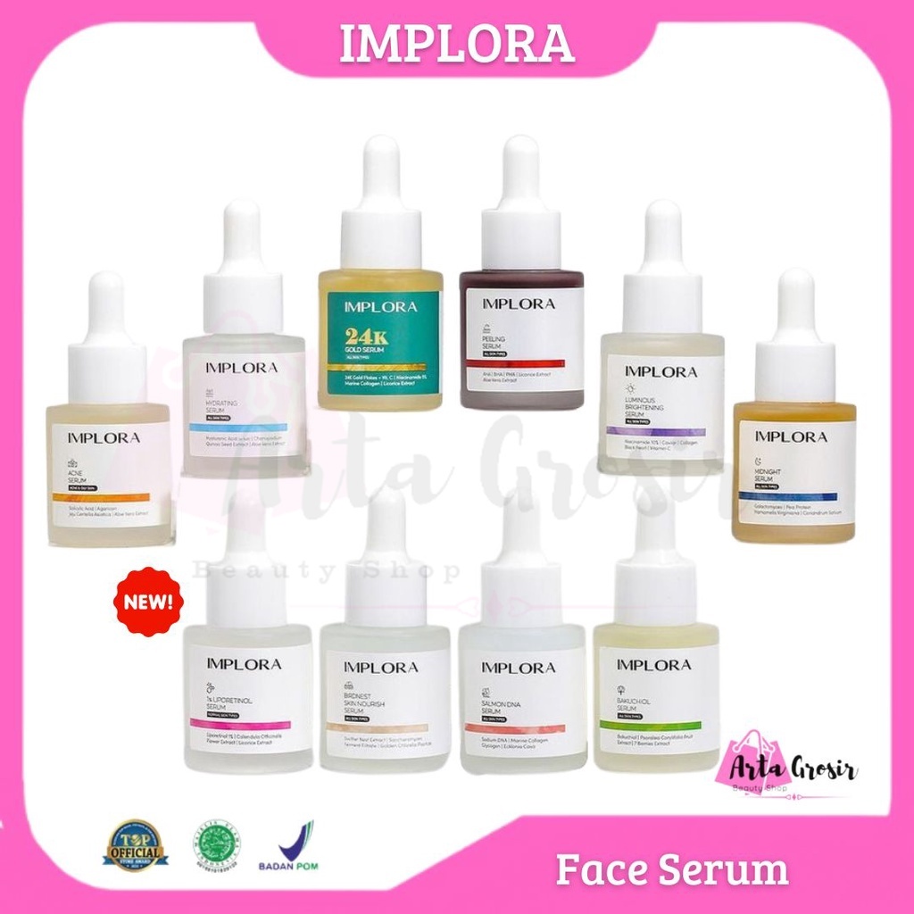 Jual Implora Serum Wajah / Serum Implora Acne, Luminous Britening ...