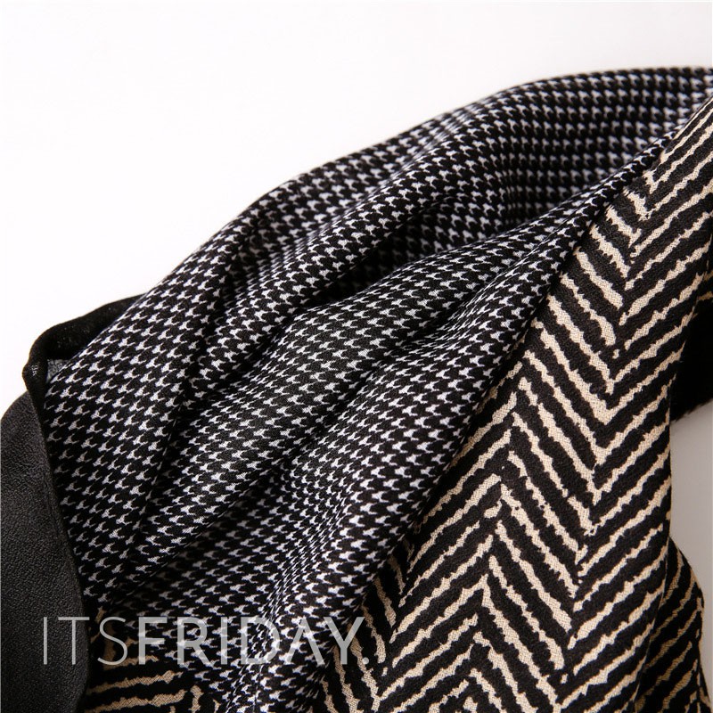 ITSFRIDAY SEA IN BLACK Scarf - Premium Pashmina Shawl Selendang Syal Pasmina Hijab Import Motif Clasic Black