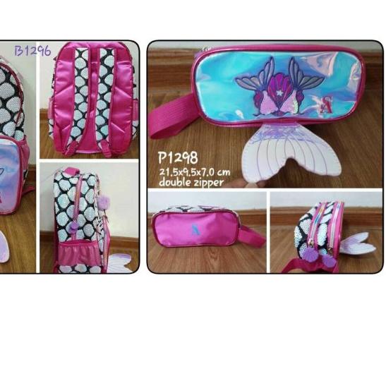 

✈ Kotak Pensil Sequin Mermaid 3D / Pencil Case Mermaid Tail ➧