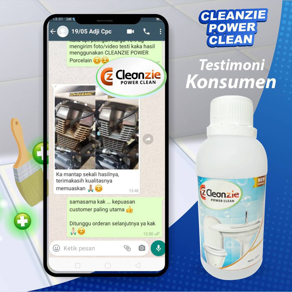 cleanzie power clean pembersih karat dan closet promo COD