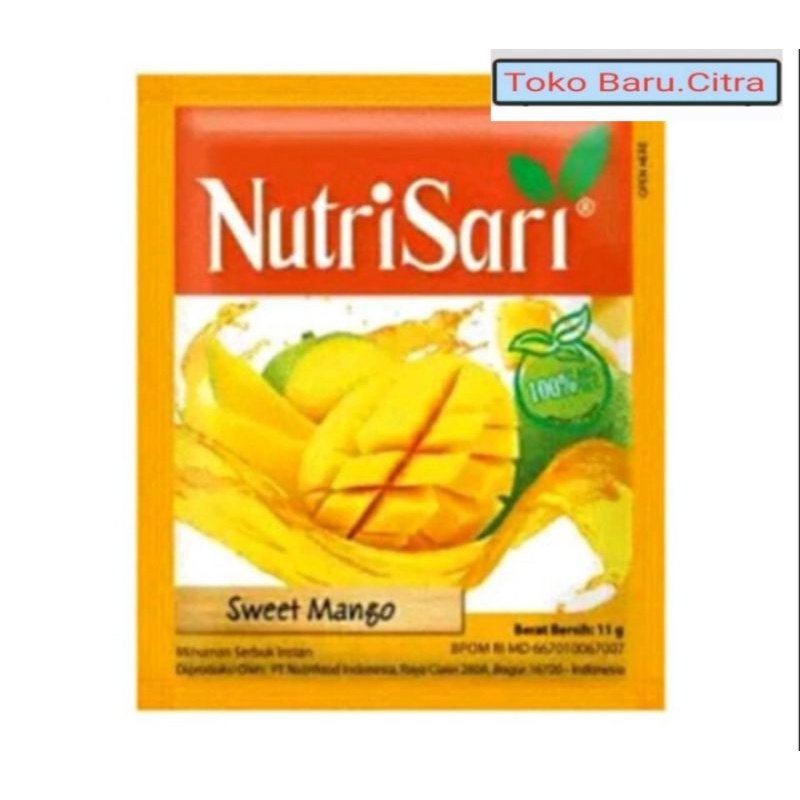 

Nutrisari Sweet Mango 1 Renceng 10 Sachet