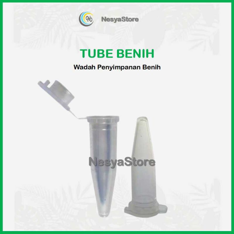 Botol Benih Plastik Tube Tempat Penyimpanan Benih 1,5 ml 5ml