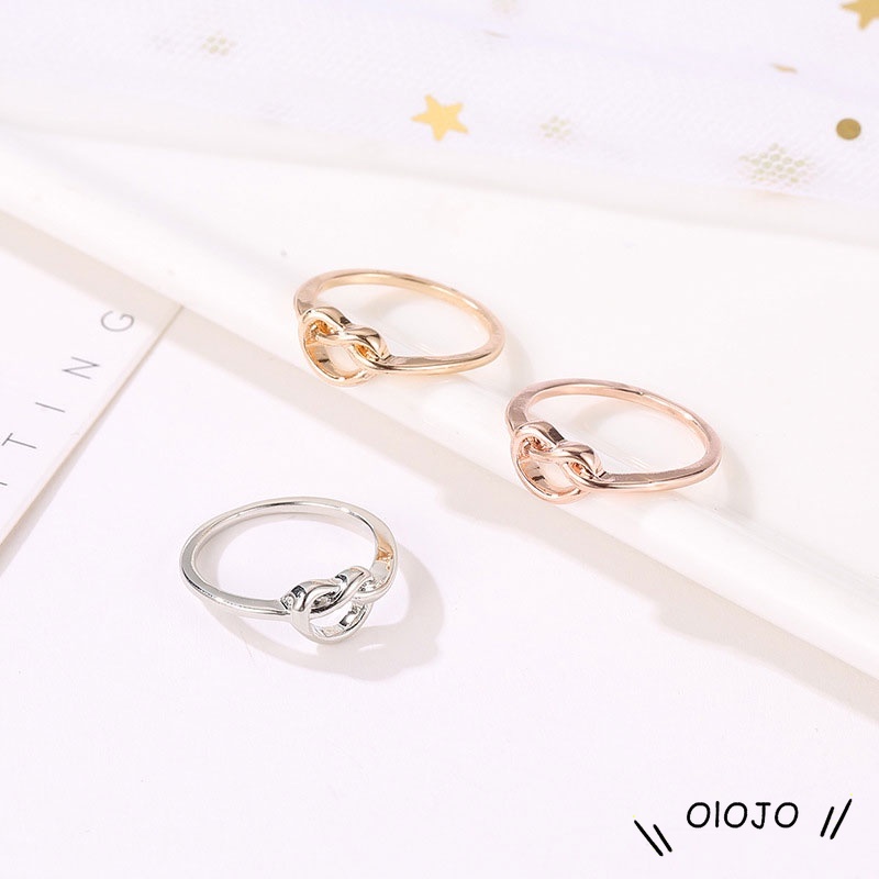 Temperamen Korea Selatan Sederhana Cinta Hampa Peach Cincin Berbentuk Hati Pembukaan Cincin - ol