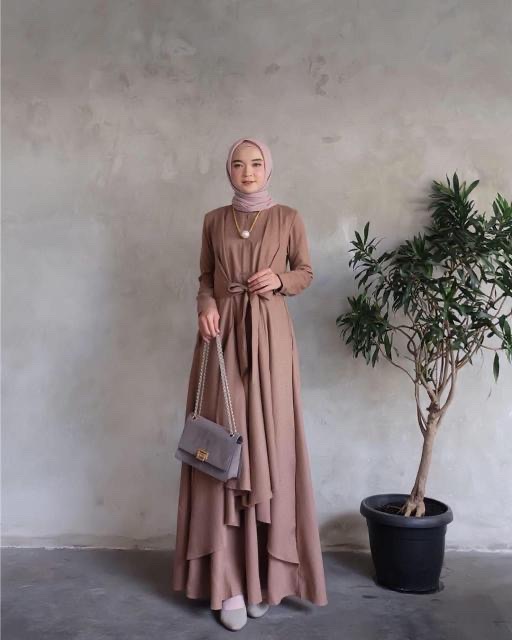 SALE EE ZR Maxy Nola / Gamis wanita terbaru / Maxi wanira kekinian murah