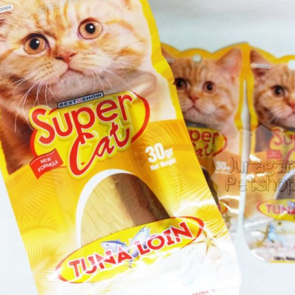 LOIN Daging Supercat 30gr | Super Cat Loin Snack Kucing | Supercat Loin 30gr