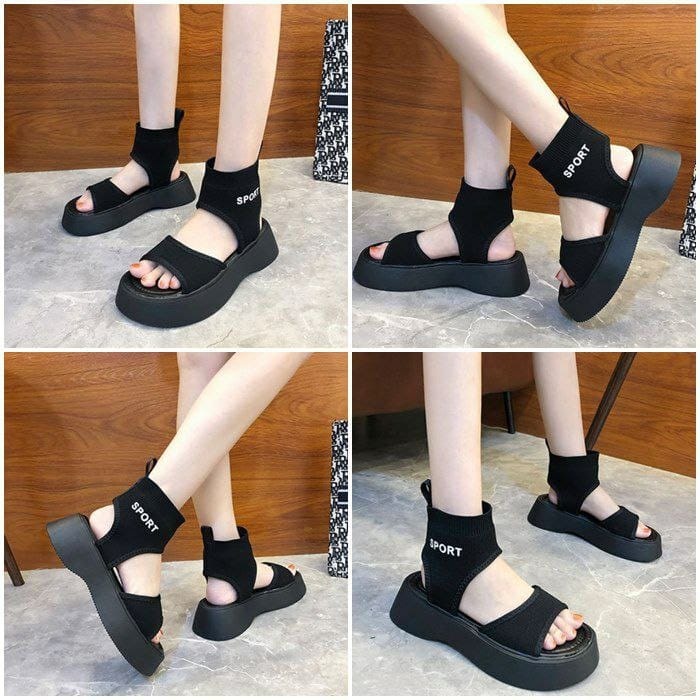 JSSM 18 (SIZE 35-40) RISCE SEPATU SANDAL GUNUNG BLACK IMPORT WANITA CEWEK PEREMPUAN JAKARTA BATAM