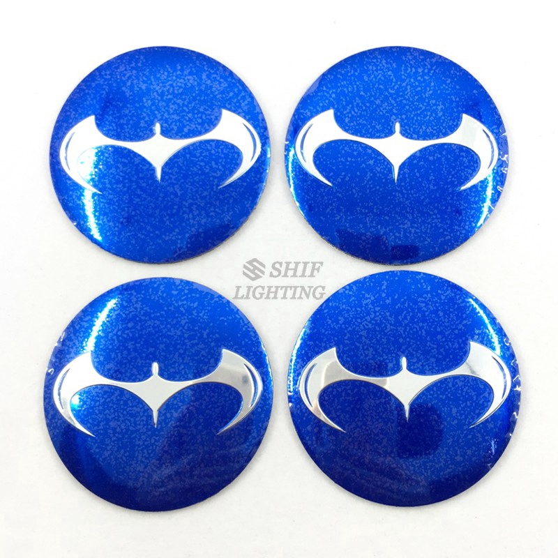 Stiker Emblem Logo Batman Dark Knight 4x56mm Untuk Velg Hub Mobil