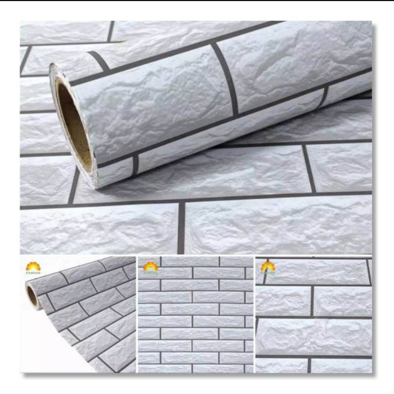 wallpaper dinding motif batu