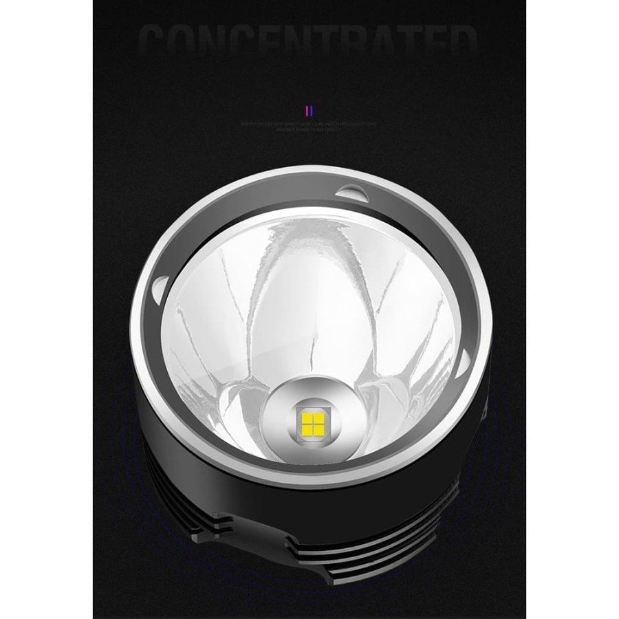 Senter LED USB Rechargeable L2 XHP50 25W 1000 Lumens - XLML2 - Black