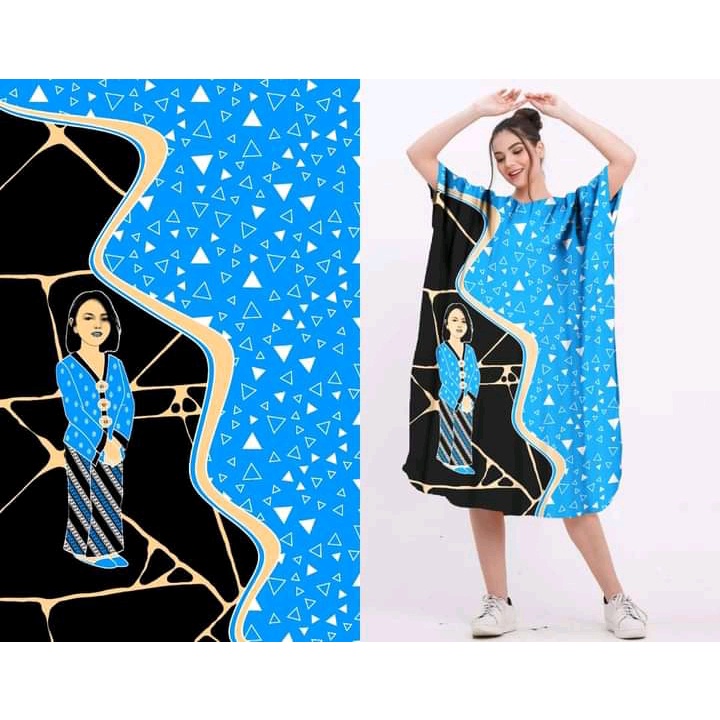 (COD) DASTER LOWO BU TEJO JUMBO MOTIF ANDIN BU TEJO SERIES Ld 150 CM DASTER RAYON BIG SIZE