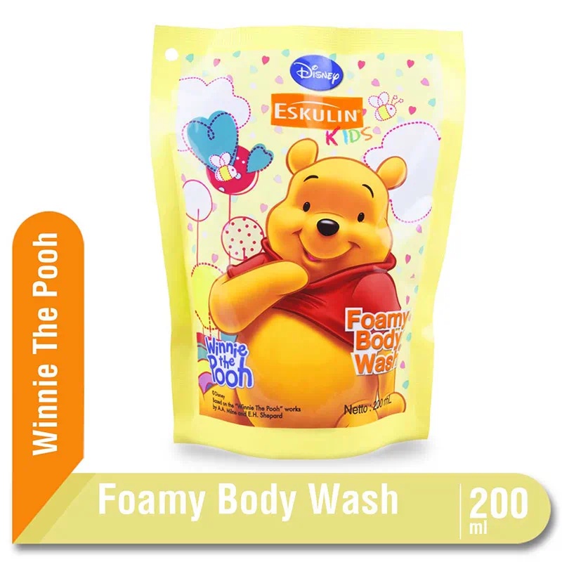 Eskulin Kids Foamy Body Wash Mickey/Winnie The Pooh Pump 200/baby.cool