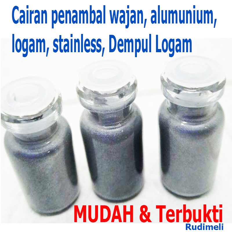 Cairan penambal panci/ wajan, alumunium, logam, stainless, Dempul Logam-terbukti mudah dan awet