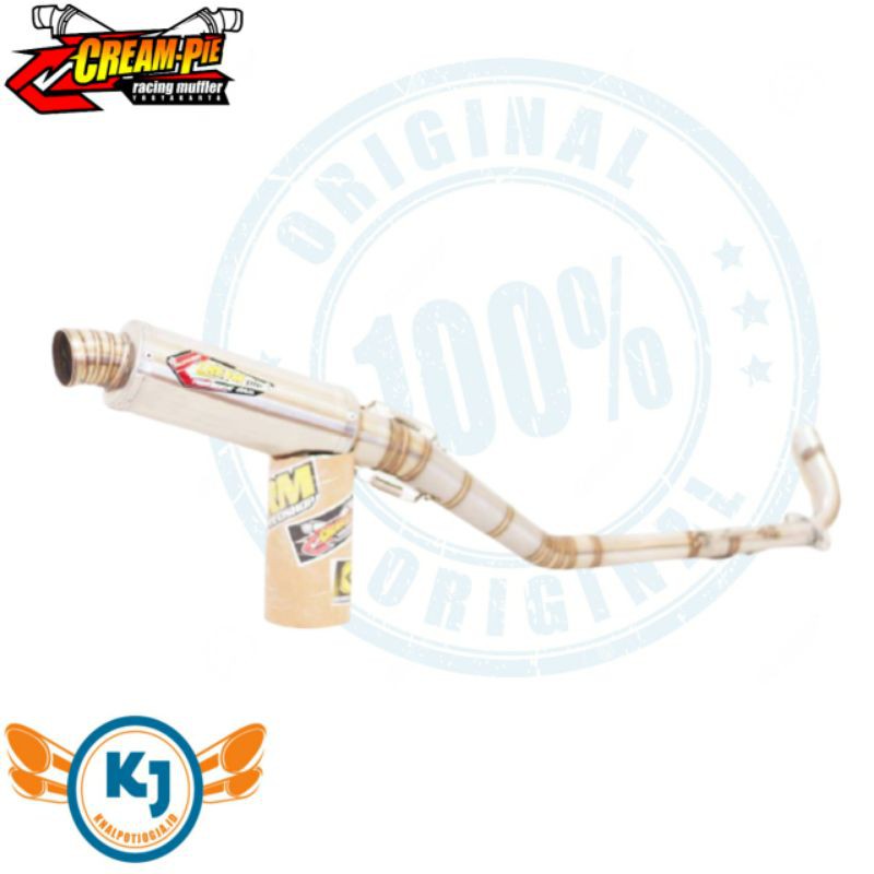 knalpot creampie jupiter Z A1 bulat stainless original racing jogja juraganknalpotjogja