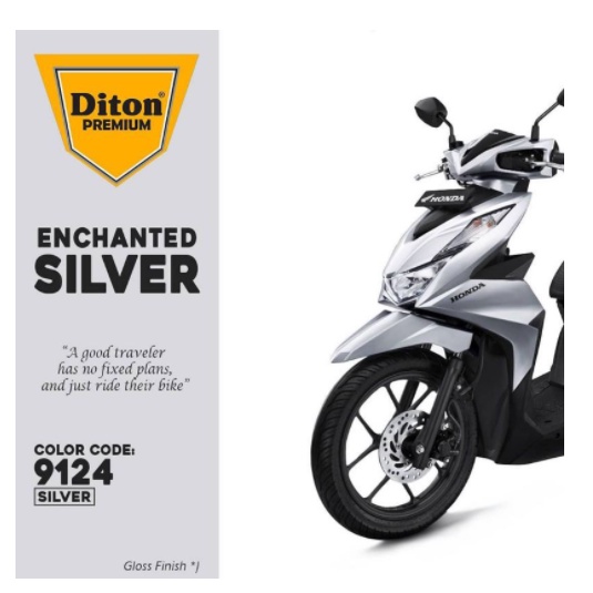 DITON Premium Pilok Pilox Cat Semprot - 9124 Silver / Perak (400cc / 400ml)