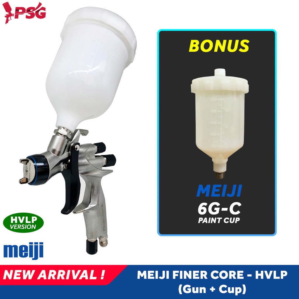 Meiji Finer Core (Gun+Cup) - HVLP Aircap