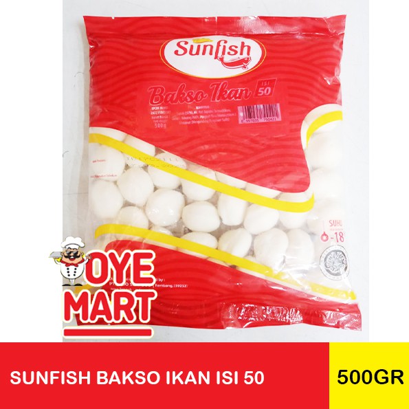 SUNFISH BAKSO IKAN 500GR ISI 50 BUTIR / BASO IKAN