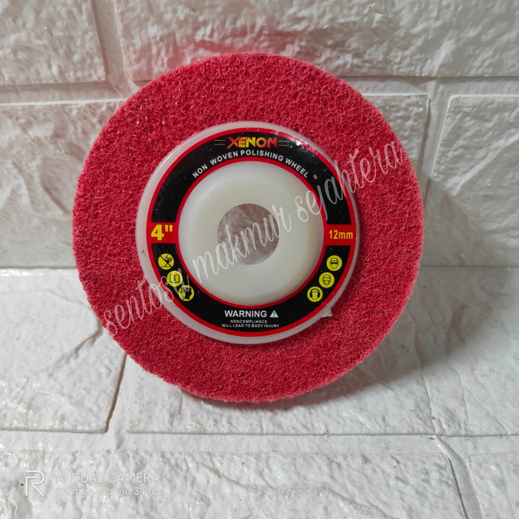 Xenon Non Woven Pad 4 inch Mata Gurinda Poles Non Woven Poliac Poleak