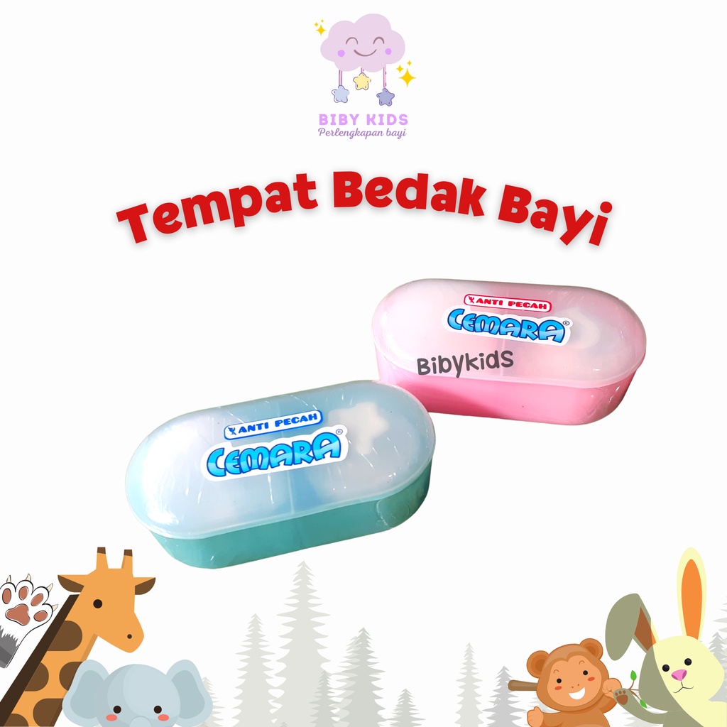 ANTI PECAH Tempat Bedak Bayi Tabur Perlengkapan Mandi Baby Newborn Murah Lucu Peralatan Bayi Lahir